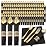 Supernal 120Pack Pre Rolled Silverware Set, Wrapped Disposable Silverware Set, Disposable Utensils Includes 120 Plastic Forks and Spoons, 120 Plastic Knives, 120 Napkins for Wedding, Birthday, Party