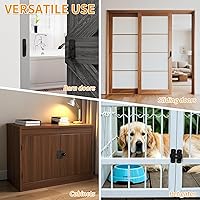 Vista 7 de Paquete de 2 Cerraduras de Puerta de Granero con Giro de 90 Grados, Protege la Privacidad - Pestillo de Portón de Seguridad, Pestillo de Cerradura