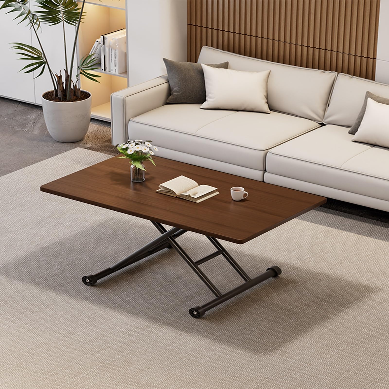 Table pliante bois robuste 90x60 réglable pour finir les repas inconfortables au sol