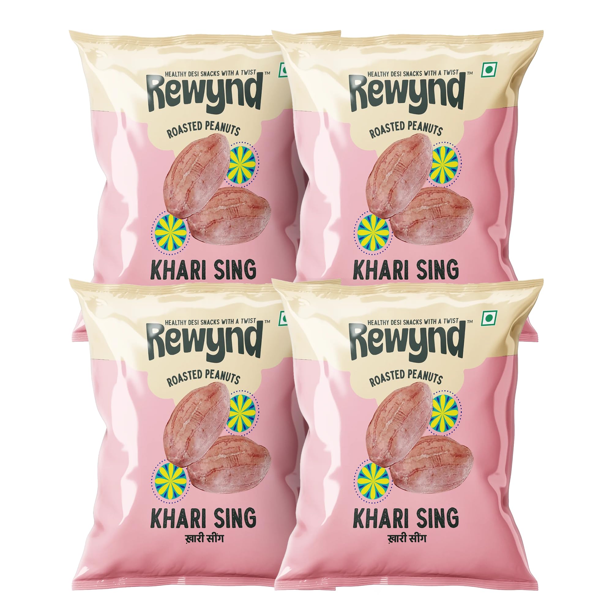 Rewynd Khari Sing Roasted Peanuts | Pack of 4 (800gm) | Salted Peanuts | With Husk | High Protien & Low Carbs | 100% Veg (B0C786WVY8) Amazon Price History, Amazon Price Tracker