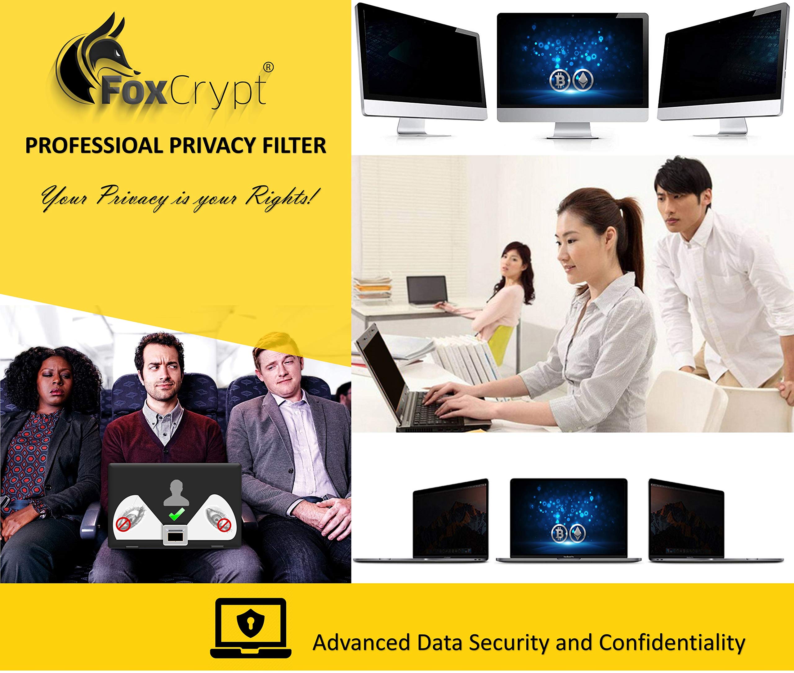 Image secondaire de FoxCrypt Premium Filtre de confidentialité Anti-Espion pour Apple MacBook Air 13