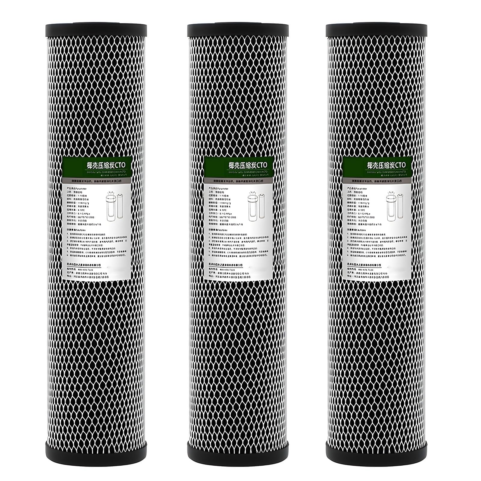 Filtre à eau au charbon actif 5 microns | Finie l'eau chlorée avec ces 4 cartouches pour évier