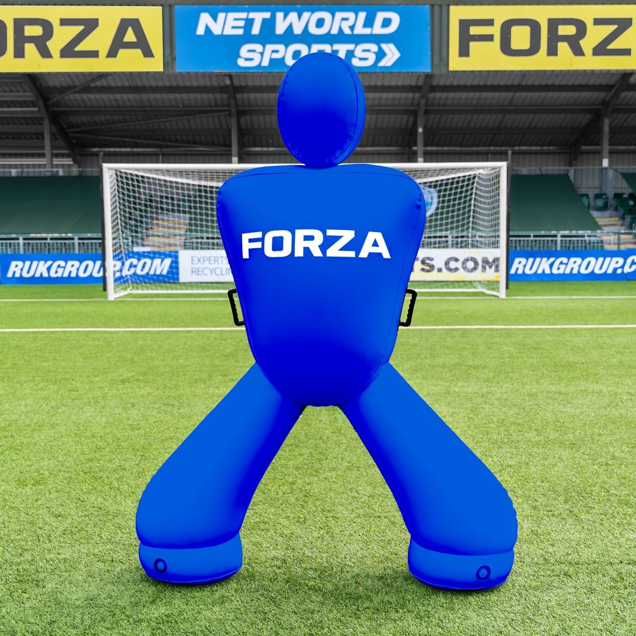 FORZA Giant Inflatable Soccer Dummy | Free Kick Defender Wall – 77in Air Mannequin for Goalkeeper Practice – Heavy-Duty PVC Design for All-Weather Use
