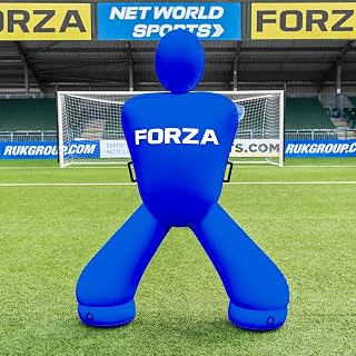 FORZA Giant Inflatable Soccer Dummy | Free Kick Defender Wall – 77in Air Mannequin for Goalkeeper Practice – Heavy-Duty PVC Design for All-Weather Use
