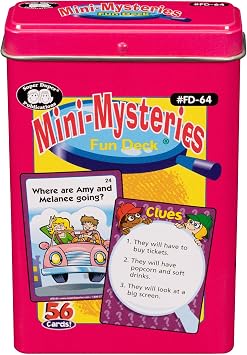 Super Duper Publications | Mini-Mysteries Fun Deck Flash Cards | Educational Learning Resource for Children