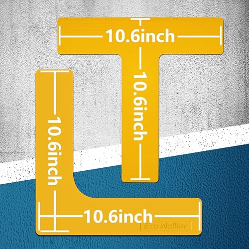 Miniatura 2 de Court Lines - Kit de marcadores abatibles para crear tu propia cancha de tenis de pickleball (azul-amarillo)