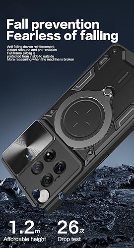 Miniatura 2 de Para OnePlus 12 con soporte de 360 Soporte magnético para automóvil absorción de impactos cubierta de protección resistente para cámara deslizante