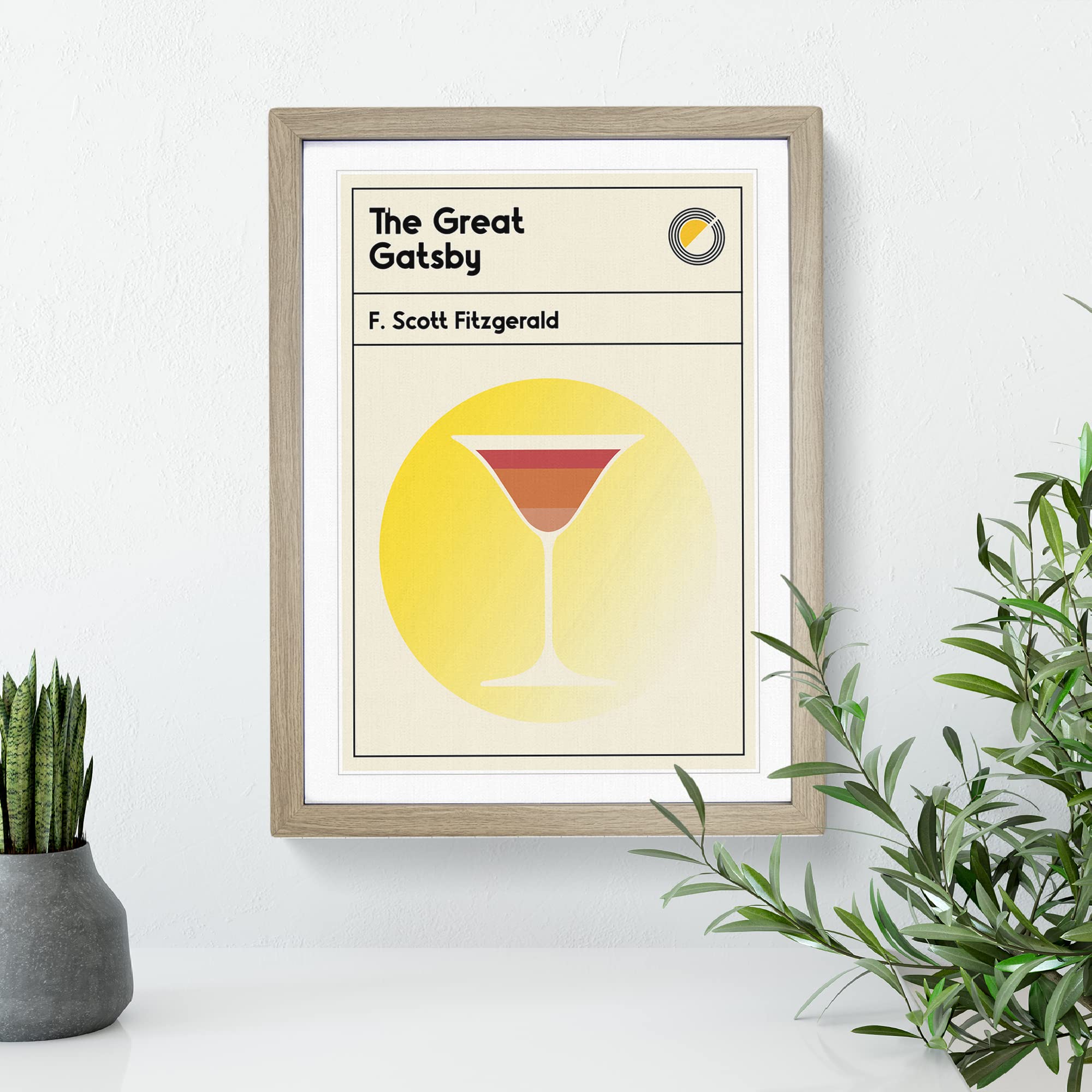 Book Cover The Great Gatsby F. Scott Fitzgerald Modern Framed Wall Art Print - Image 3