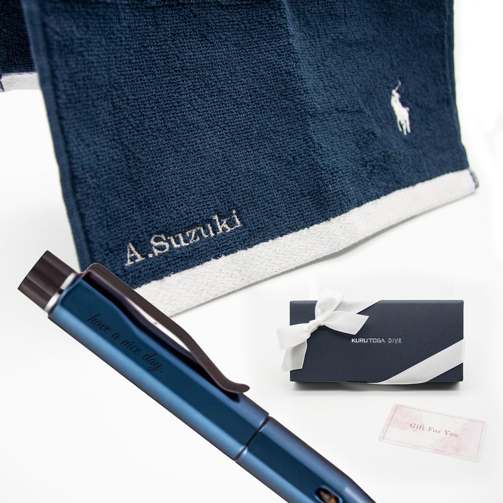 MITSUBISHI KURU TOGA DIVE ブルー　「箱・説明書」付き Amazon.co.jp: 【ハンカチ付き・刺繍あり・刻印あり・ラッピングあり