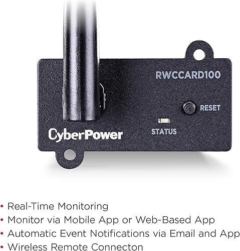 Vista 2 de CyberPower Tarjeta de monitoreo de nube inalámbrica RWCCARD100
