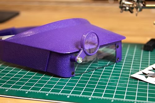 Miniatura 4 de Excel Blades MagniVisor - Lupas para la cabeza, auriculares montados en la cabeza, lupa para leer electrónica, reparación de relojes (1.8X, 2.3X,