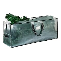 VENO Clear Christmas Tree Storage Bag - Fits 7 5 Ft Artificial Trees Heavy Duty Large Bags with