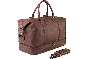 Waterproof Leather Travel Bag for Weekend Adventures