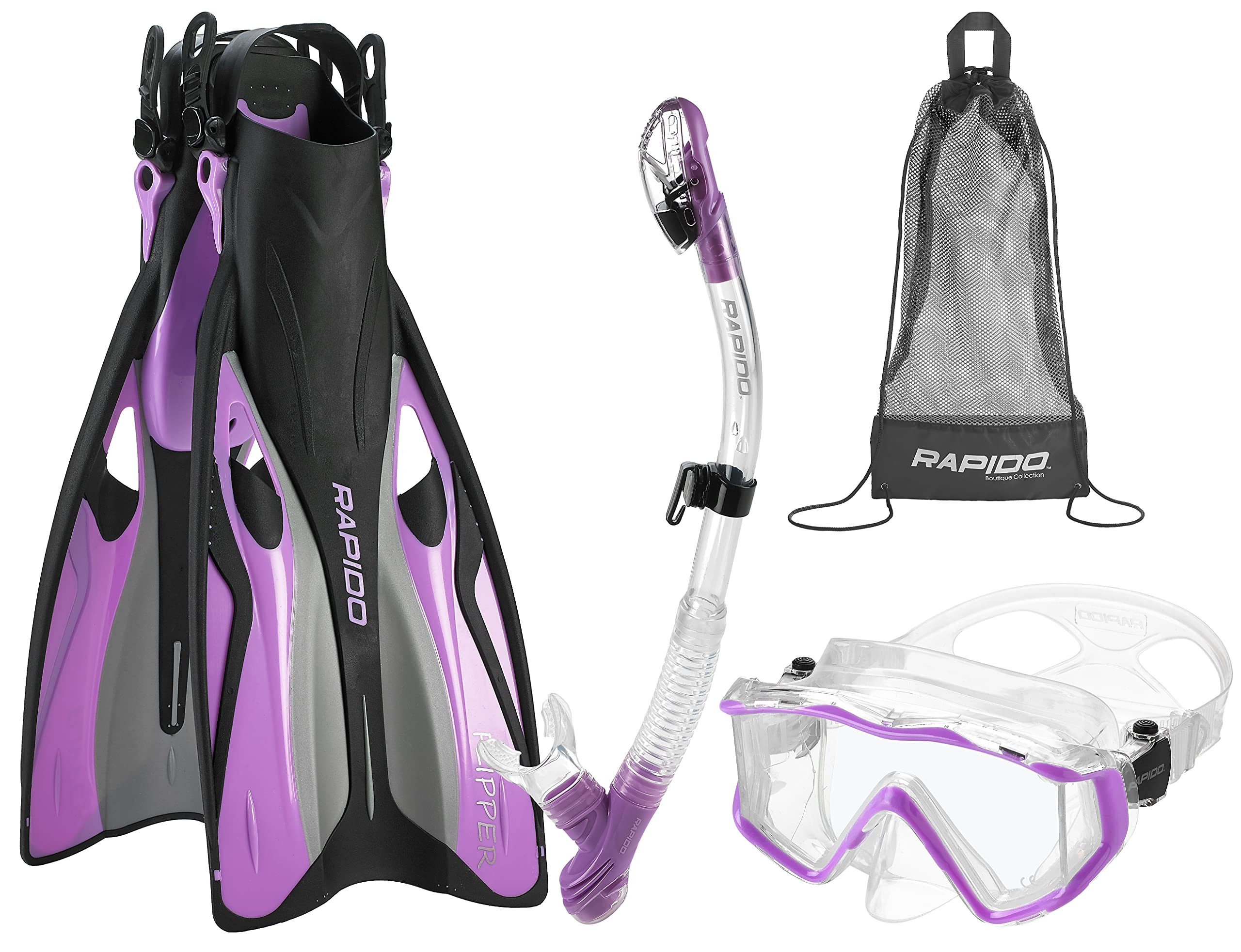 Phantom Aquatics Zestaw do nurkowania (liliowy, ML/XL, US: 9-11 / EU: 41-45)