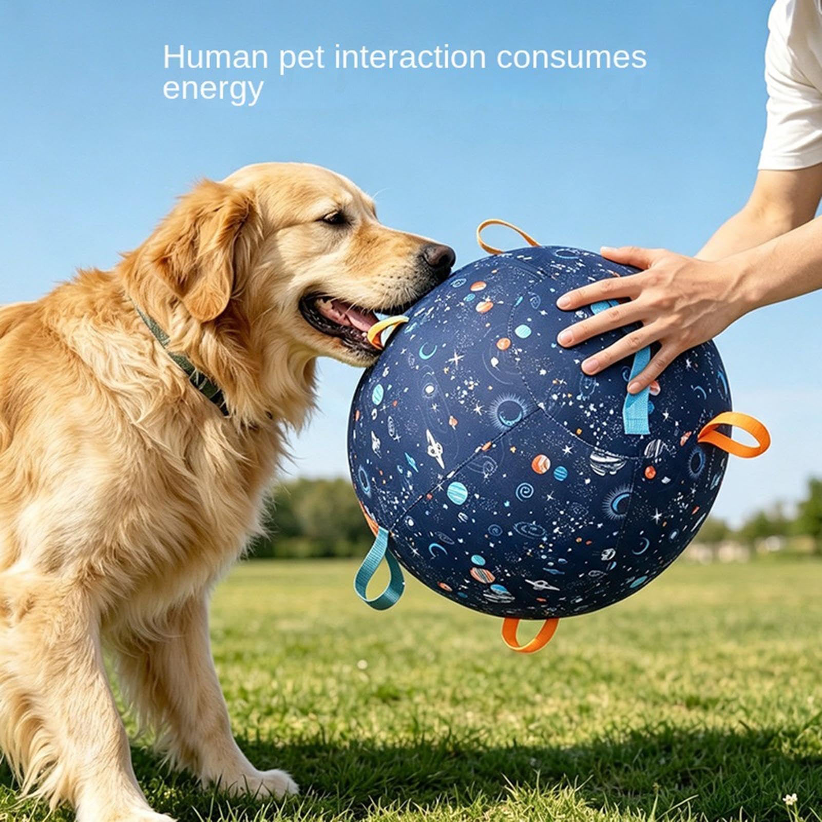 Hüteball Für Hunde Lustiges Platzfestes Aufblasspielzeug Mit Griffen | Instinktiver Hüteball Outdoor Hundespielzeug für Welpen kleine mittlere große aggressive Kauer Spiel Training