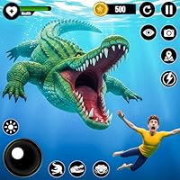 Hungry Wild Animal Crocodile - Angry Beach Hunt Simulator Game 2025