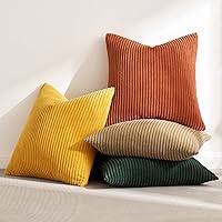 Vista 22 de MIULEE - Juego de 4 fundas de cojín decorativas estilo bohemio, diseño retro vintage, para sofá, sillón, cama, sala de estar, 20 x 20 pulgadas