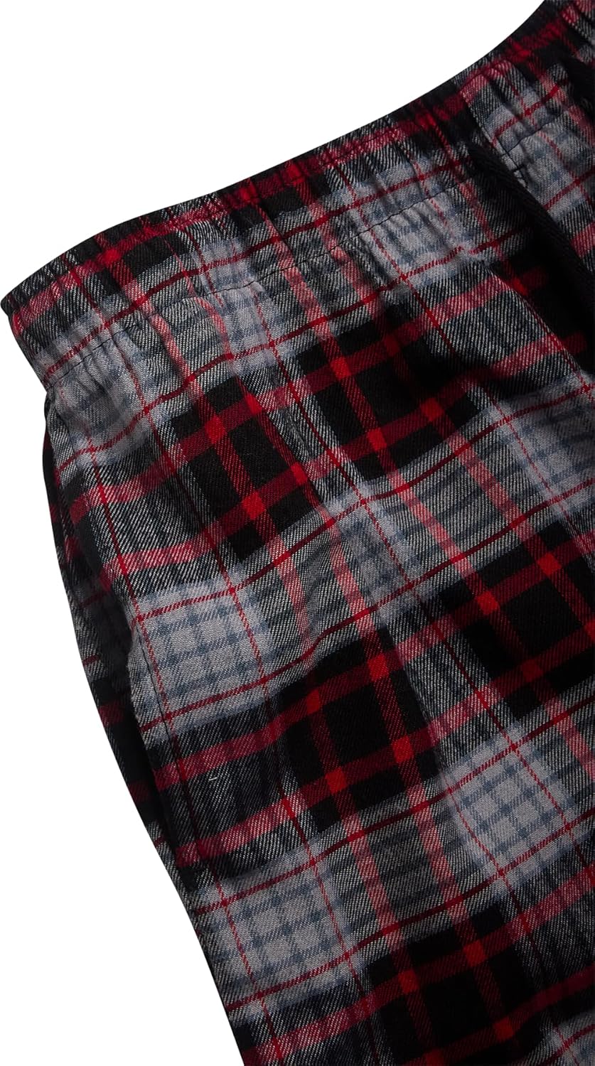 U.S. Polo Assn. Mens Thermal Pajama Set - 2 Piece Waffle Knit Long Sleeve Shirt and Plaid Pajama Pants for Men (S-XL) - Image 6