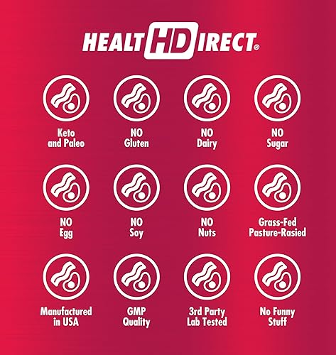 Miniatura 7 de Health Direct - Péptidos de colágeno líquido original de 18000000 MCG para cabello piel uñas 2 onzas líquidas suministro de 12 días sin azúcar mango