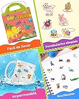 Vista 5 de Benresive - Libros de calcomanías reutilizables para niños de 2-4, libros para niños pequeños 1-3 y 2-4, de viaje, actividades, manualidades
