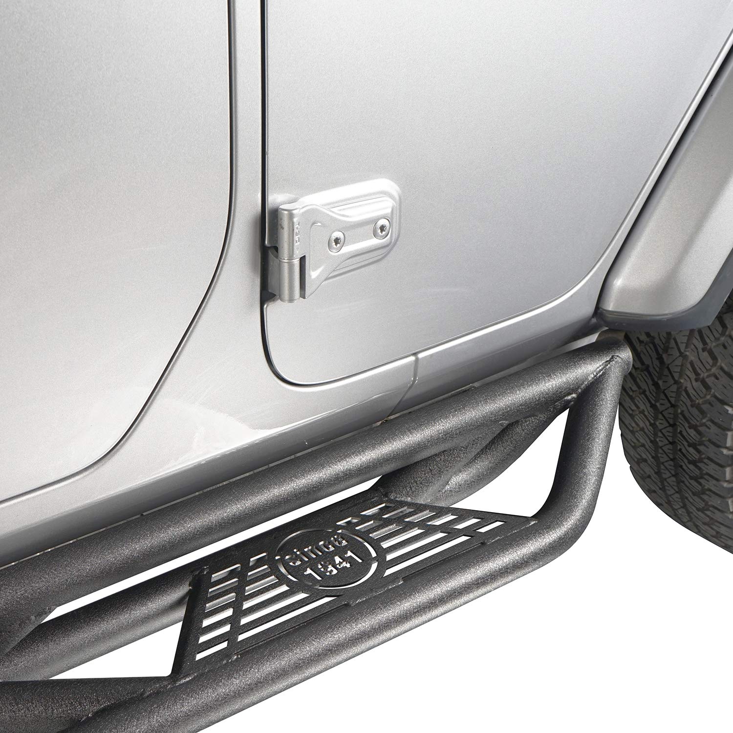 Hooke Road Wrangler JL Drop Side Steps Running Boards Nerf Bar Rock