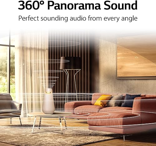 Miniatura 7 de LG XO3QBE XBOOM 360 Altavoz Bluetooth portátil con sonido omnidireccional con batería de hasta 24 horas, color beige