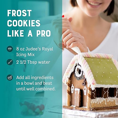 Miniatura 5 de Judee's Royal - Mezcla de glaseado de 8 onzas, galletas heladas como un profesional, ideal para decorar y hornear, solo tienes que añadir agua, sin