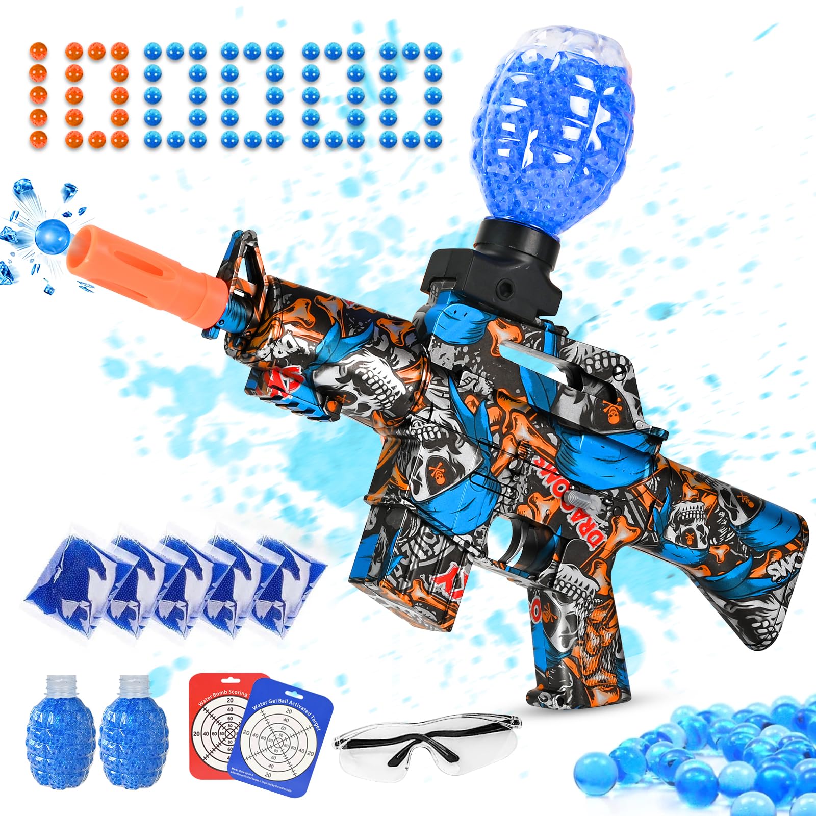 Buy Gel Ball Blaster Electric, Kids Toy s Gel Splatter Ball Orby