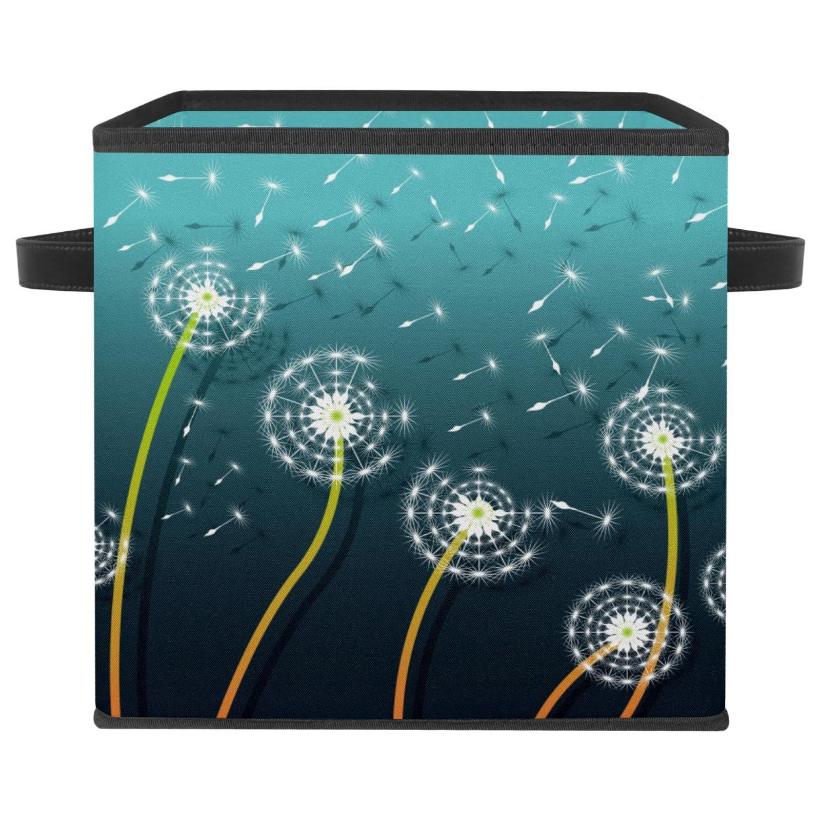 Organisateur en tissu pliable motif pissenlit pour ranger le placard