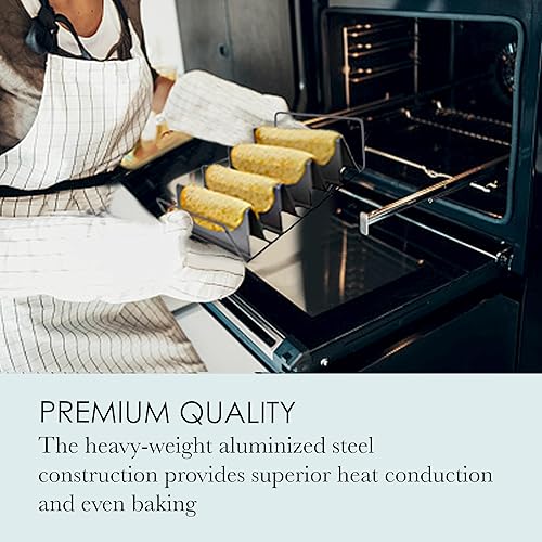 Miniatura 3 de Chicago. Soporte metálico profesional para preparar tacos, 6 estantes, 15 x 7 pulgadas