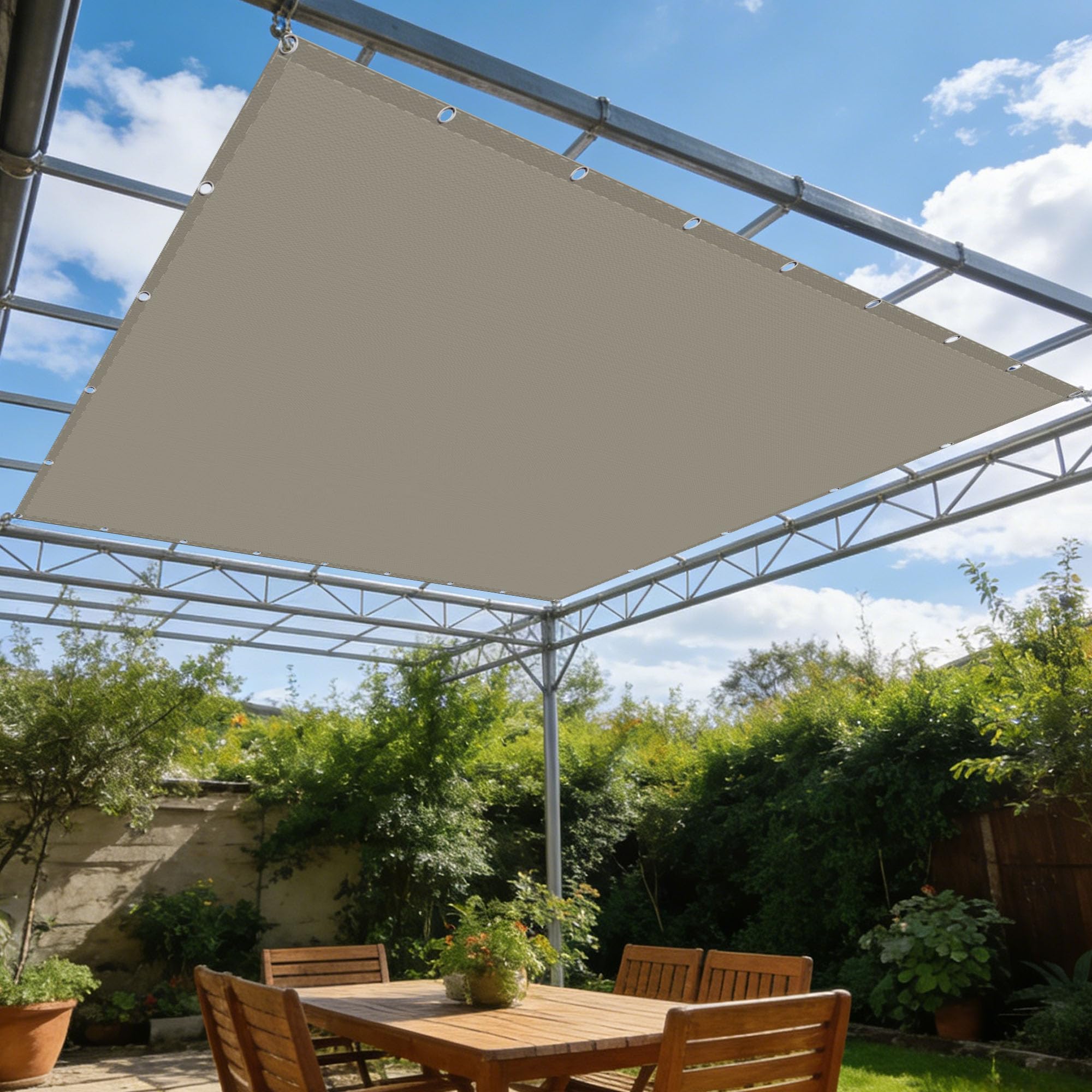 Voile d'ombrage rectangulaire brise vue résistant pour aménagement extérieur