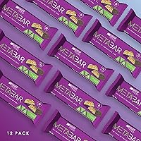 Vista 8 de *NUEVO* Barra META sin azúcar – Barras energéticas altas en proteínas, 0.00 oz de azúcar, 0.49 oz de proteína, baja en carbohidratos netos, caramelo
