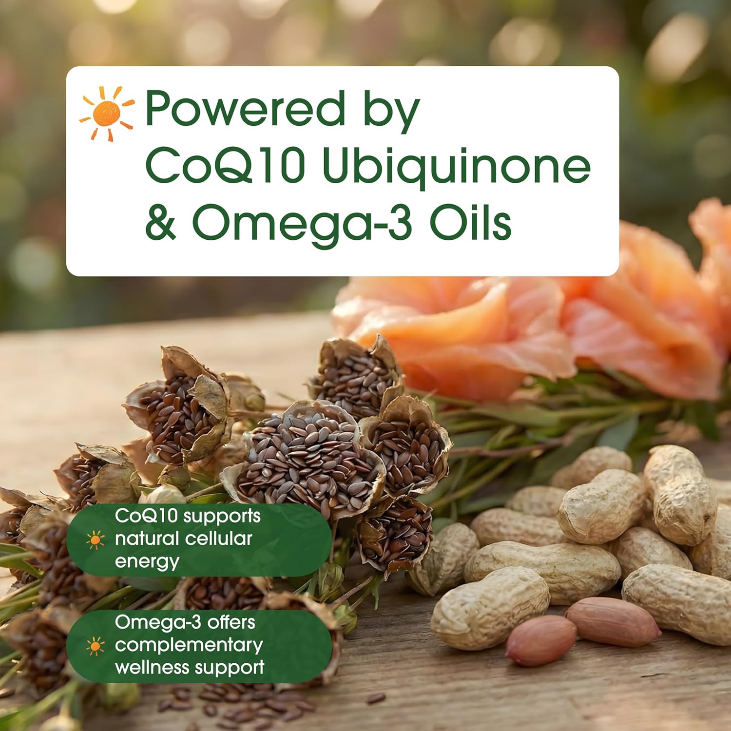 NatureBell CoQ10 400mg with Omega-3-240 Capsules - Antioxidant Supplement for Heart & Energy Health Support - Supports Cellular Energy* - Extra Strength Coenzyme Q10