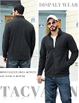 TACVASEN Vestes en polaire pour hommes Full Zip Lightweight Veste Casual Soft Warm Coats avec des poches