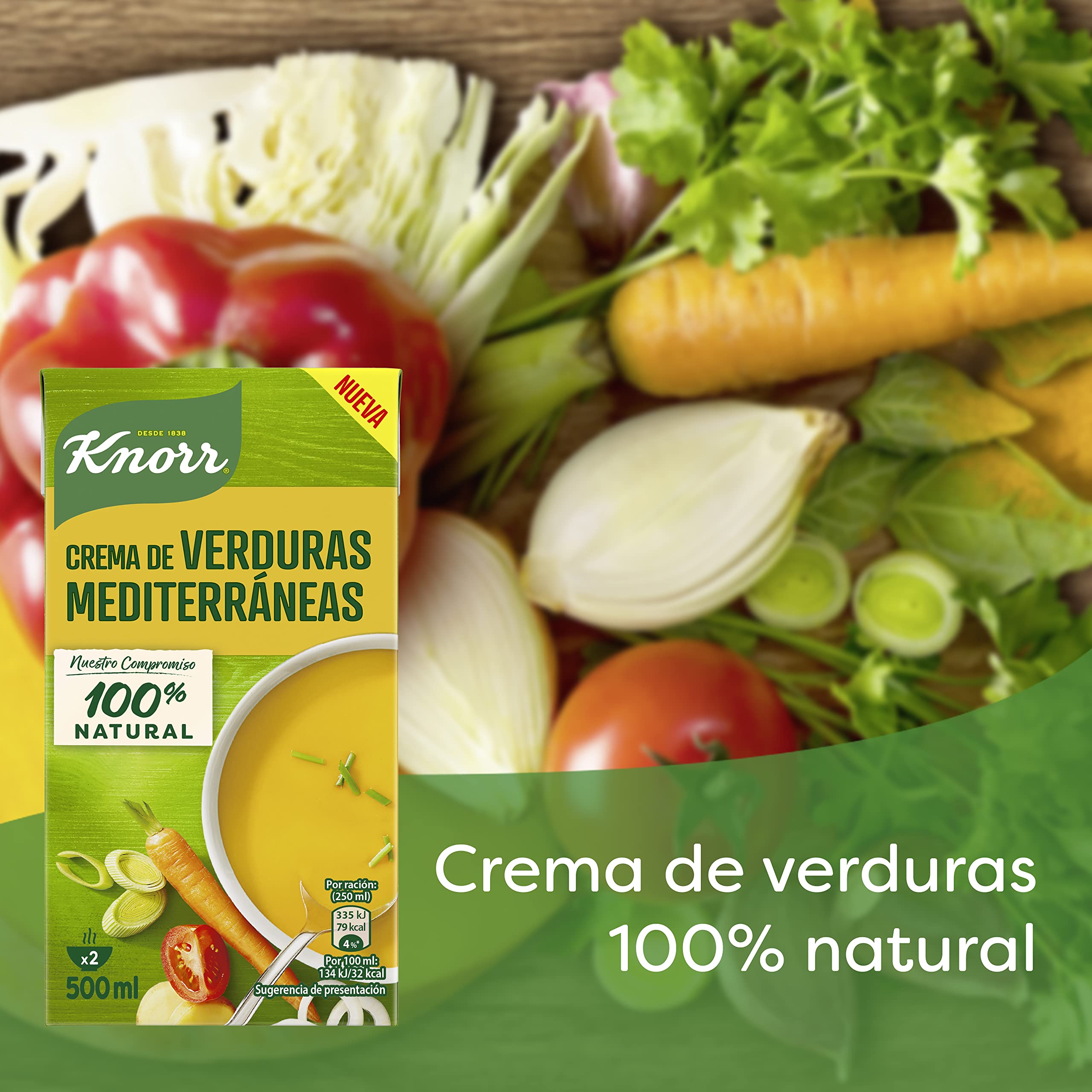 Knorr Crema de Verduras Mediterraneas 500ml