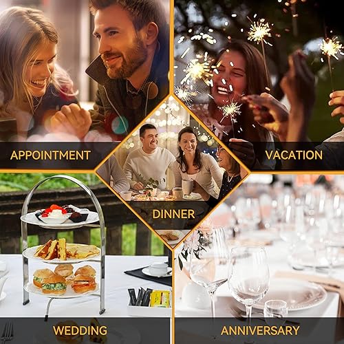 Miniatura 7 de Juego de utensilios de servir de acero inoxidable negro, cucharas grandes de metal, cucharas ranuradas, tenedores, pinzas, cucharas de sopa, cuchara