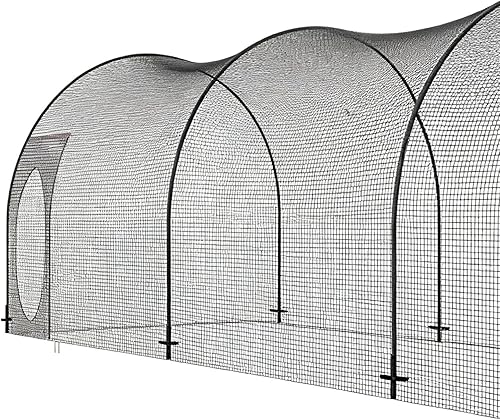 Miniatura 6 de findmall Heavy Duty Softball Baseball Batting Cage, Practice Portable Cage Net, for Backyard Batting Hitting Training with Carry Bag, 22ft x 12ft x