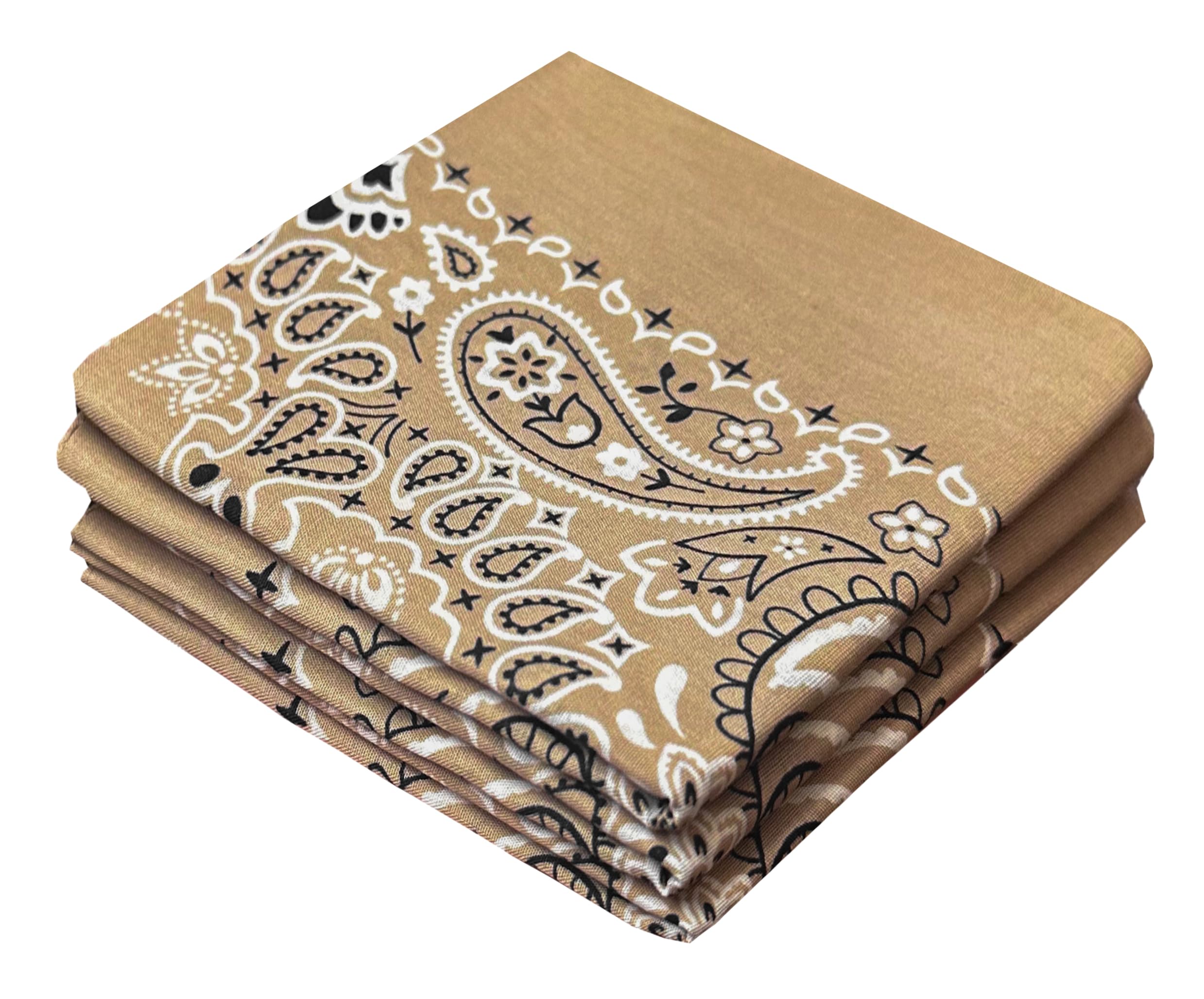 Every-ville Cotton Bandana Handkerchief for Men &amp; Women, 3 Pack