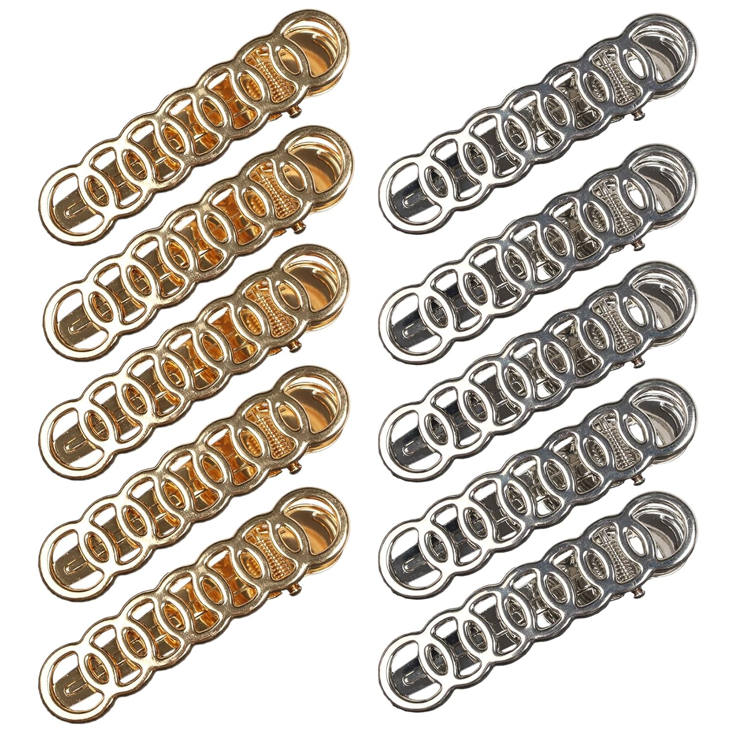 10 Pieces Metal Alligator Hair Clips Duckbill Hair Clips