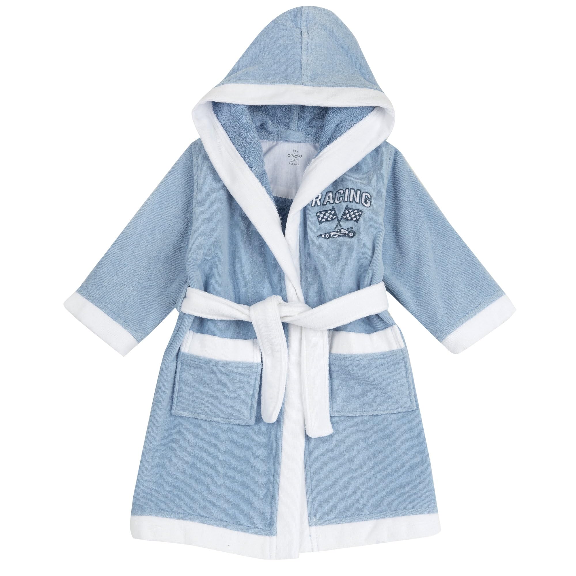 Chicco, Albornoz Niño y Niña de Suave Tejido de Toalla 100% Algodón, Ideal para Casa o Piscina, Designed in Italy