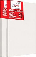 SKYHawk Cotton Medium Grain Stretched Canvas 18" X 24"(Set of 2) (10 Oz) (deep Edge/Box Frame)