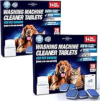 Vista 1 de Washing Machine Cleaner Pro Tablets para dueños de mascotas, paquete de 56, lavadora de carga frontal y superior, limpieza profunda, segura