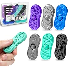 Sensory Fidget Toys for Adults 6 Pack Silicone Worry Stones for Autism ADHD Anxiety Calming Down Kids Quiet Silent Figette Stress Relief for Teacher Therapy Office Must Have Desk Figets Toys Set
