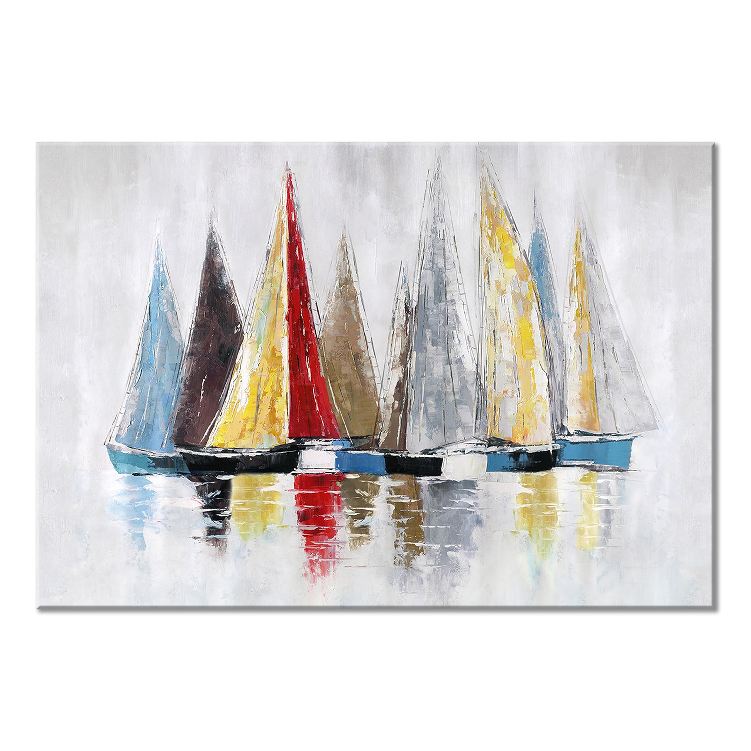 Amazon.com: UTOP-art Colorful Sailboat Canvas Wall Art