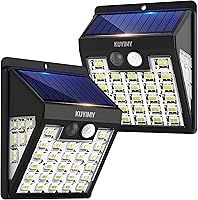 Vista 1 de Solar Lights Outdoor, 72 LED Motion Sensor Wall Light, IP65 Waterproof and 3 Lighting Modes, Solar Powered Security Wireless Light Outside for