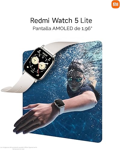 Miniatura 6 de XIAOMI Redmi Watch 5 Lite Global 1.96" Amoled Hasta 18 días Batería GNSS Dual Mic 150+ modos de entrenamiento 5ATM Resistencia al agua Sensor de