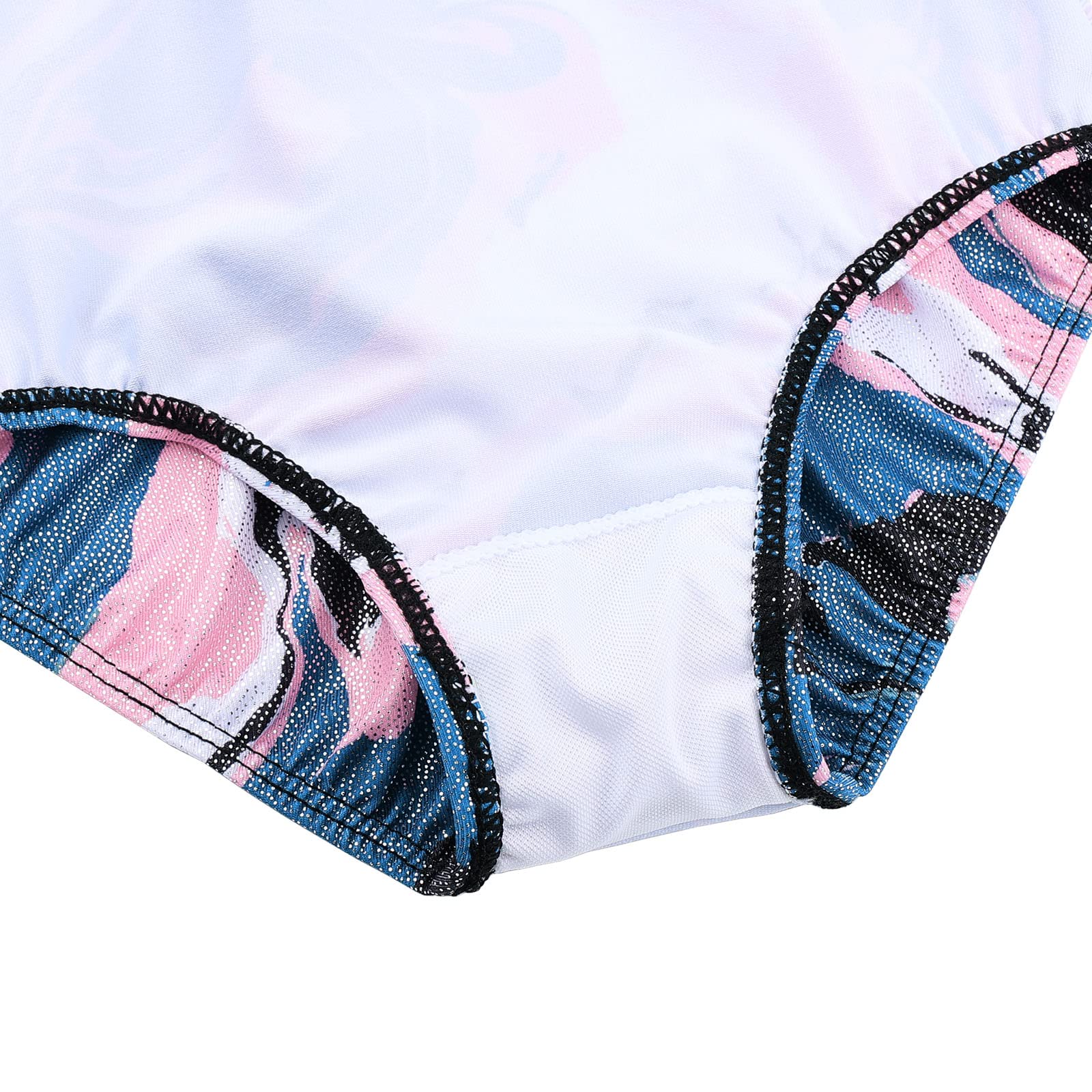 XFGIRLS Gymnastics Leotards for Girls Sleeveless Sparkle Ballet Dance Leotards Tumbling Athletic Shorts for Girls 3-14 Years