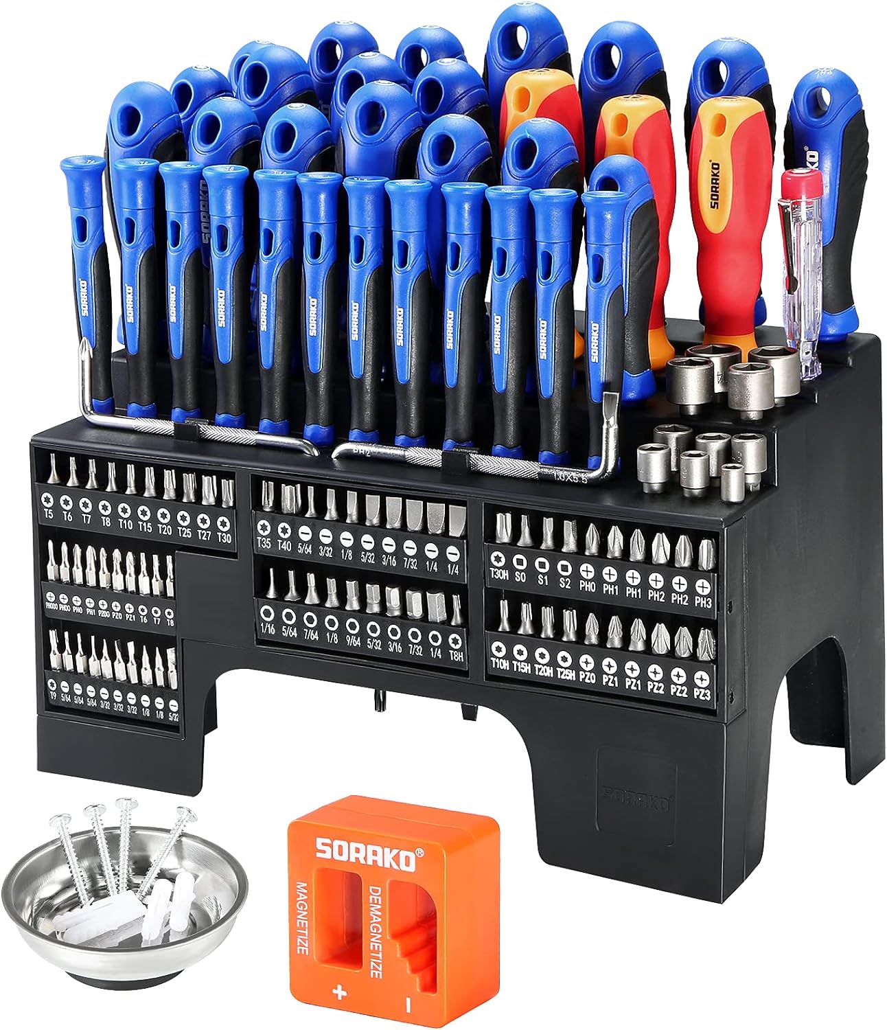 Screwdriver Set, 118Piece Screwdriver Set with Plastic