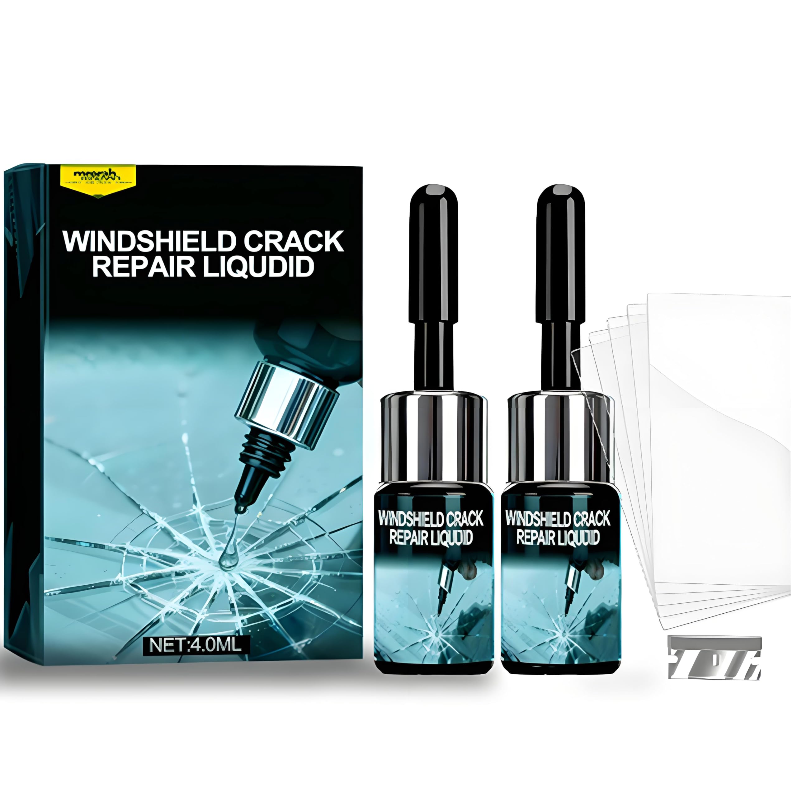 WEIVONE 2PC Advanced Windshield Chip Repair Kit