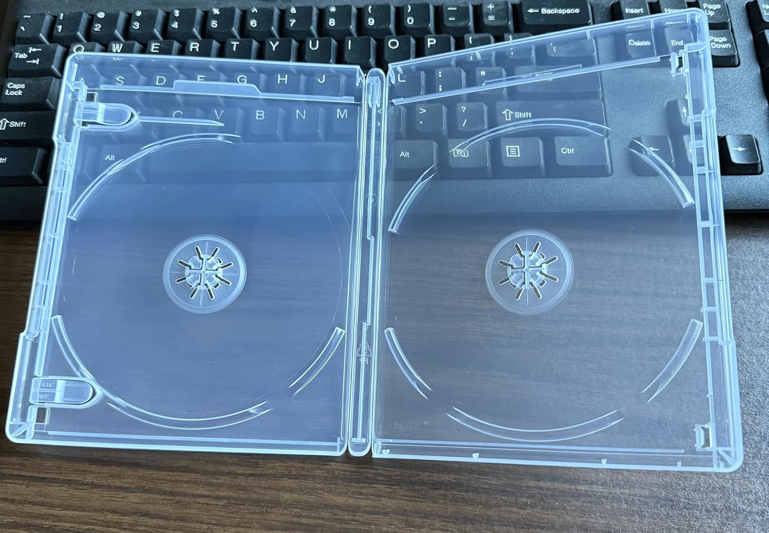 [NO Logo] 28 Clear 12.5 mm Viva Elite Blu-Ray Case Double 2 Discs Storage Holder